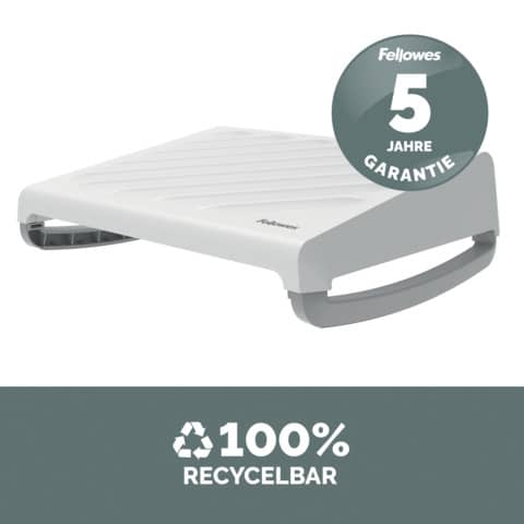 Poggiapiedi Fellowes Breyta™ regolabile 9,8x49x36 cm bianco 100016563